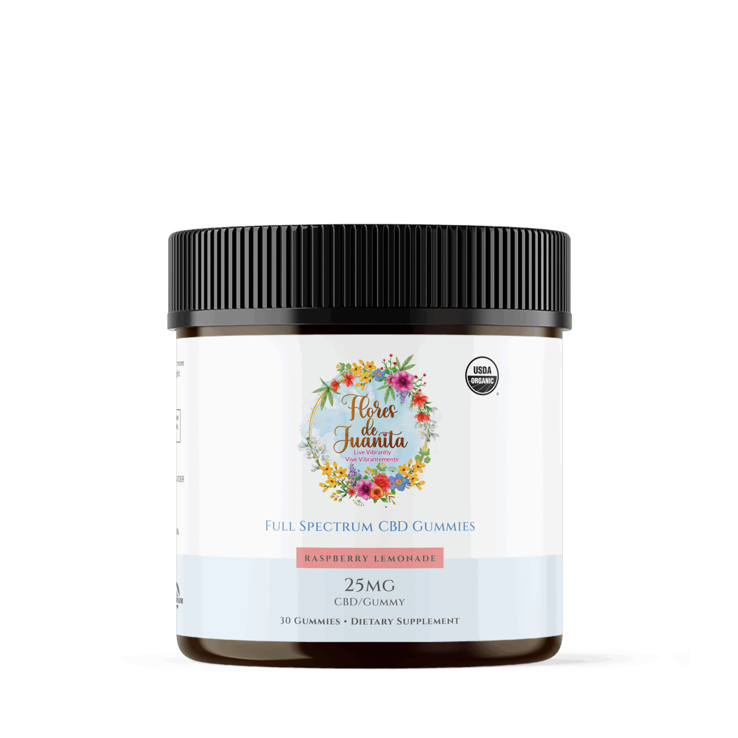 FloresJuanita_Gummies_USDA_Raspberry-Lemonade_25mg_Front_300